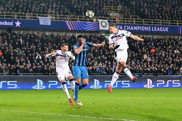 BRUGGE - Mario Pasalic of Atalanta BC makes the 1-1 during the UEFA Champions League playoff match between Club Brugge and Atalanta BC at Jan Breydel Stadium on Feb. 12, 2025 in Bruges, Belgium. ANP Hollandse Hoogte UEFA Champions League 2024 25 League Knockout Play-off First Leg 2024 25 xVIxANPxSportx xGerritxvanxKeulenxIVx 519810893 originalFilename: 519810893.jpg