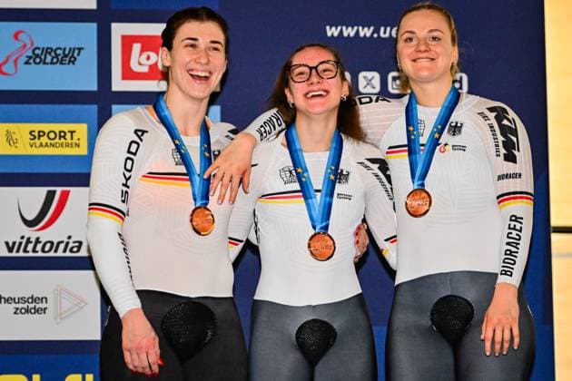 GRABOSCH Pauline Sophie FRIEDRICH Lea Sophie SCHNEIDER Bronze Track European Championships GRABOSCH Pauline Sophie FRIEDRICH Lea Sophie SCHNEIDER Bronze Team Sprint Track European Championships 2025 European Track Cycling Championships 2025 EuroTrack25 2025 UEC Track Elite European Championships , which will take place from February 12 to 16, 2025 at Sport Vlaanderen Heusden Zolder Velodroom Limburg in Heusden Zolder, Belgium