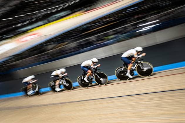 Great Britain UEC Track Cycling European Championships Heusden Zolder 2025 LEECH Sophie Madelaine LEWIS Tegan Sophie LISTER Elizabeth Grace MORRIS Anna GBR Great Britain Landscape horizontal Landscape Event Event UEC Track Cycling European Championships 2025 Category Category Cycling Track Cycling European Championships Location Location Europe Belgium Heusden Zolder Discipline Team Pursuit Category Elite Women Distance 4000 m Date Date 12 02 2025 Wednesday Day 1
