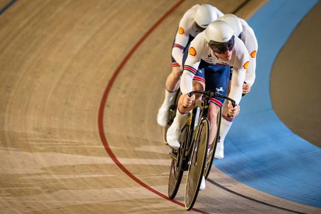 Great Britain UEC Track Cycling European Championships Heusden Zolder 2025 LEDINGHAM HORN Harry NORRIS Hayden RADFORD Charles Harry GBR Great Britain Landscape horizontal Landscape Event Event UEC Track Cycling European Championships 2025 Category Category Cycling Track Cycling European Championships Location Location Europe Belgium Heusden Zolder Discipline Team Sprint Category Elite Men Distance m Date Date 12 02 2025 Wednesday Day 1