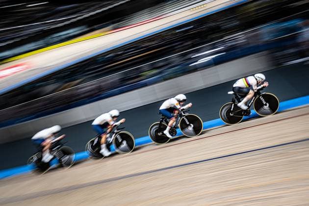 Great Britain UEC Track Cycling European Championships Heusden Zolder 2025 LEECH Sophie Madelaine LEWIS Tegan Sophie LISTER Elizabeth Grace MORRIS Anna GBR Great Britain Landscape horizontal Landscape Event Event UEC Track Cycling European Championships 2025 Category Category Cycling Track Cycling European Championships Location Location Europe Belgium Heusden Zolder Discipline Team Pursuit Category Elite Women Distance 4000 m Date Date 12 02 2025 Wednesday Day 1