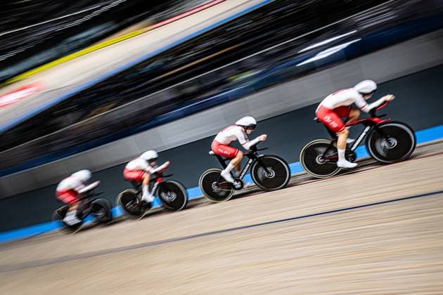 Poland UEC Track Cycling European Championships Heusden Zolder 2025 KUMIEGA Karolina RABAZYNSKA Eliza SZCZESNA Martyna WANKIEWICZ Olga POL Poland Landscape horizontal Landscape Event Event UEC Track Cycling European Championships 2025 Category Category Cycling Track Cycling European Championships Location Location Europe Belgium Heusden Zolder Discipline Team Pursuit Category Elite Women Distance 4000 m Date Date 12 02 2025 Wednesday Day 1