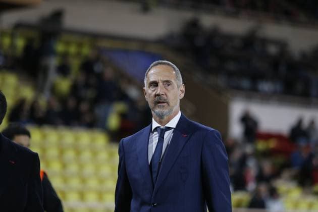 Adolf Hutter manager of AS Monaco during the Uefa Champions League first leg play offâ??s, football match between AS Monaco and SL Benfica. On 12 February 2025 at Louis II Stadium, Monaco. Photo Nderim Kaceli.  Copyright: xNderimxKaceli IPAxSportx xipa-agency.netx xx IPA_53986948 IPA_Agency_IPA53986948
