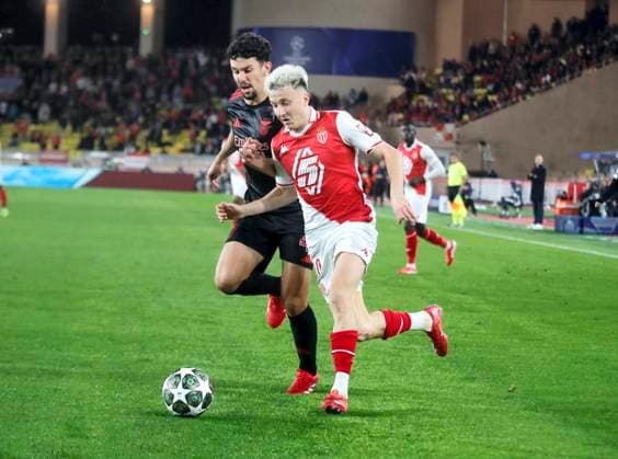 Foot Ligue des Champions Monaco Benfica PHOTOPQR NICE MATIN Dylan Meiffret ; Monaco ; 12 02 2025 ; Match de Ligue des Champions de football, l AS Monaco rencontre le SL Benfica a domicile au stade Louis II. ICI : 10 - Aleksandr Golovin - Monaco vs. Benfica - 12 February 2025 Monaco France  Copyright: xPHOTOPQR NICExMATIN MAXPPPxDylanxMeiffretx 20250212NIM6391 20250212NIM6391
