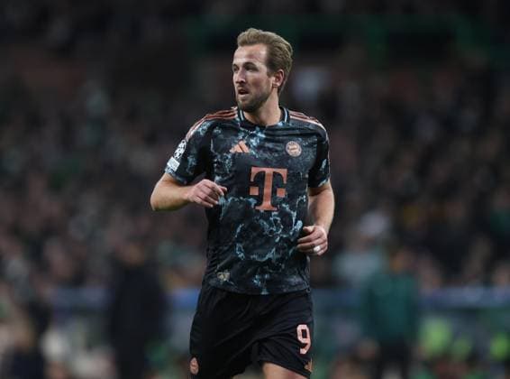 . - Celtic v Bayern Munchen, UEFA Champions League, Knockout Play-off first leg, Celtic Park Stadium, Glasgow, Scotland - 12th February 2025. Daniel Weir Crystal Pix Harry Kane of Bayern Munich. - Celtic v Bayern Munchen, UEFA Champions League, Knockout Play-off first leg, Celtic Park Stadium, Glasgow, Scotland - 12th February 2025. Daniel Weir Crystal Pix Glasgow Celtic Park Stadium Scotland Copyright: xDanielxWeirx CP_Celtic_Munich_39