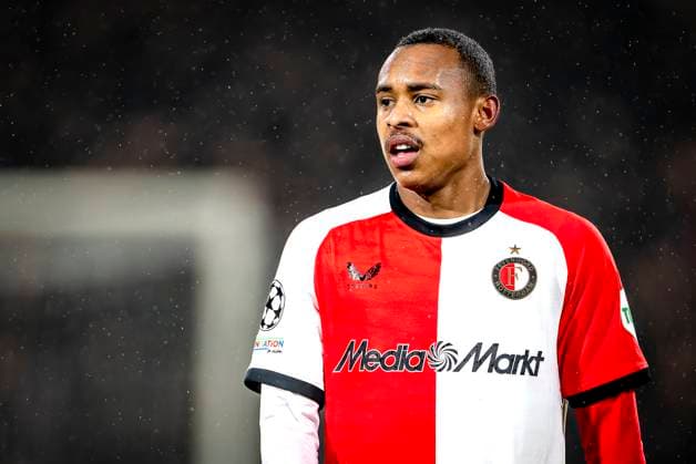 Feyenoord Rotterdam forwarder Igor Paixao during the match Feyenoord AC Milan at the Stadium De Kuip for the UEFA Champions League Knockout phase play offs1st leg season 2024 2025 in ROTTERDAM, Netherlands on 12 february 2025, photo by Marcel van Dorst EYE4images DeFodi Images Defodi 746 215380 Defodi-746