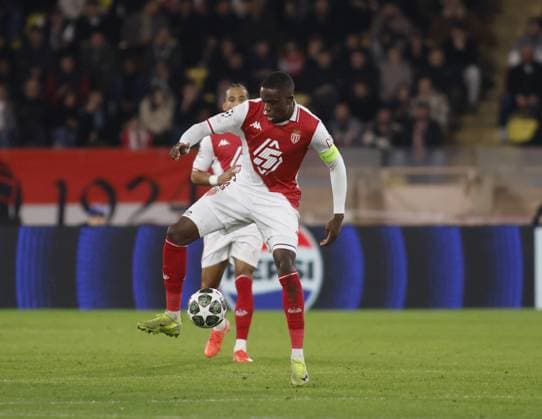 Denis Zakaria of AS Monaco during the Uefa Champions League first leg play offâ??s, football match between AS Monaco and SL Benfica. On 12 February 2025 at Louis II Stadium, Monaco. Photo Nderim Kaceli.  Copyright: xNderimxKaceli IPAxSportx xipa-agency.netx xx IPA_53990444 IPA_Agency_IPA53990444