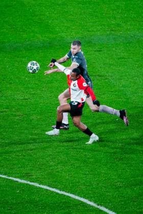 UEFA Champions League: Feyenoord v AC Milan Rotterdam - Igor Paixao of Feyenoord during the 1st leg of the knockout phase play-offs of new format of the Champions League 2024 2025. The match is set between Feyenoord and AC Milan at Stadion Feijenoord De Kuip on 12 February 2025 in Rotterdam, The Netherlands. Copyright: xTomxBodex