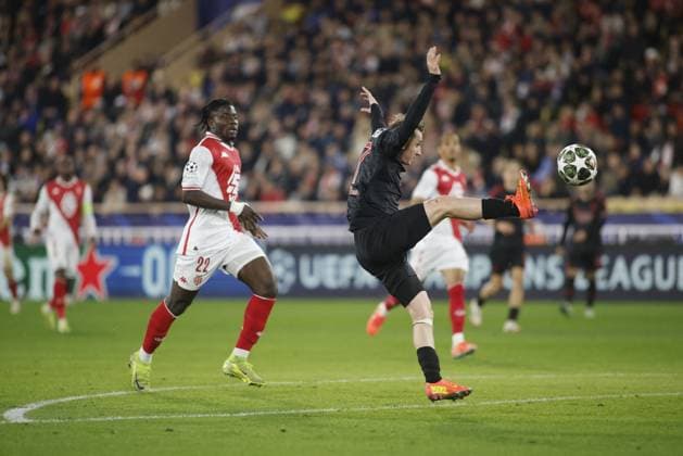CALCIO - UEFA Champions League - AS Monaco vs Benfica Kerem Akturkoglu of SL Benfica during the Uefa Champions League first leg play offâ??s, football match between AS Monaco and SL Benfica. On 12 February 2025 at Louis II Stadium, Monaco. Photo Nderim Kaceli. Monaco  Copyright: xIPAxSport ABACAx