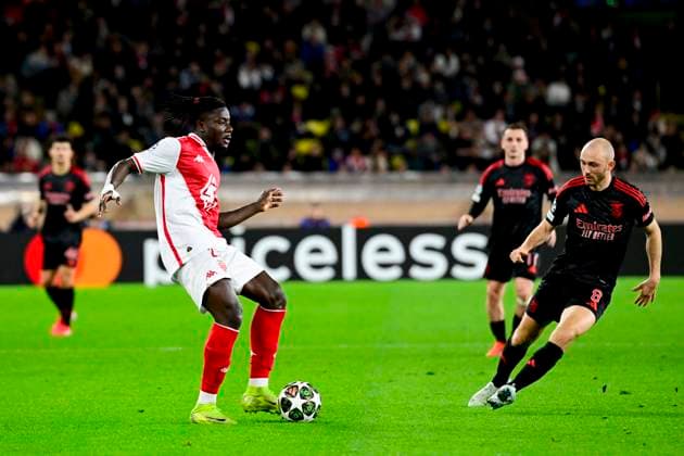 FOOTBALL : AS Monaco VS SL Benfica - Ligue des Champions - 12 02 2025 L AS Monaco recoit le SC Benfica dans le cadre du barrage aller de la Ligue des Champions. Mohammed Salisu (ASM) MonacoMonaco  Copyright: xWilliamxCannarellax