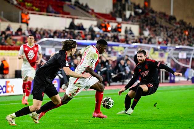 FOOTBALL : AS Monaco VS SL Benfica - Ligue des Champions - 12 02 2025 L AS Monaco recoit le SC Benfica dans le cadre du barrage aller de la Ligue des Champions. Breel Embolo (ASM) MonacoMonaco  Copyright: xWilliamxCannarellax