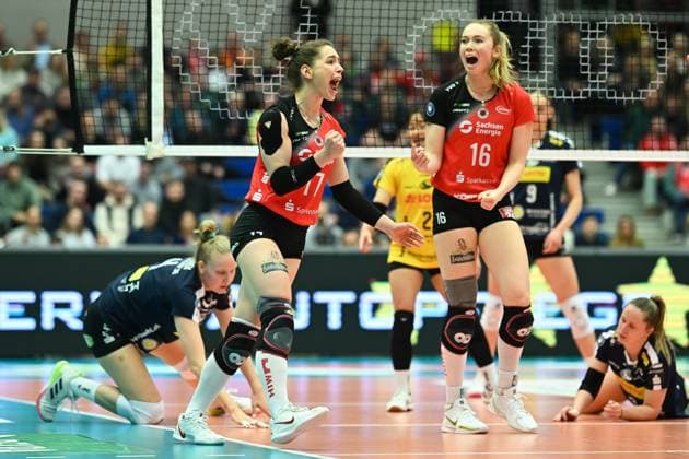 Volleyball, Women, VBF, Dresdner SC - VfB Suhl Lotto Thüringen
