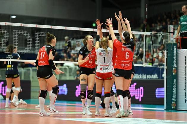 Emma Scarlett Clothier Dresdner SC, 16 Dresdner SC vs VfB Suhl Lotto Thueringen, 1 Volleyball Bundesliga Women, Season 2024 2025, 12 02 2025 Dresdner SC vs VfB Suhl Lotto Thueringen, 1 Volleyball Bundesliga Women, Season 2024 2025, 12 02 2025 Dresden Copyright: xEibner-Pressefoto xHoepnerx EP_PHR