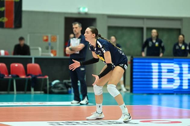 Lydia Stemmler VfB Suhl Lotto Thueringen, 13 Dresdner SC vs VfB Suhl Lotto Thueringen, 1 Volleyball Bundesliga Women, Season 2024 2025, 12 02 2025 Dresdner SC vs VfB Suhl Lotto Thueringen, 1 Volleyball Bundesliga Women, Season 2024 2025, 12 02 2025 Dresden Copyright: xEibner-Pressefoto xHoepnerx EP_PHR