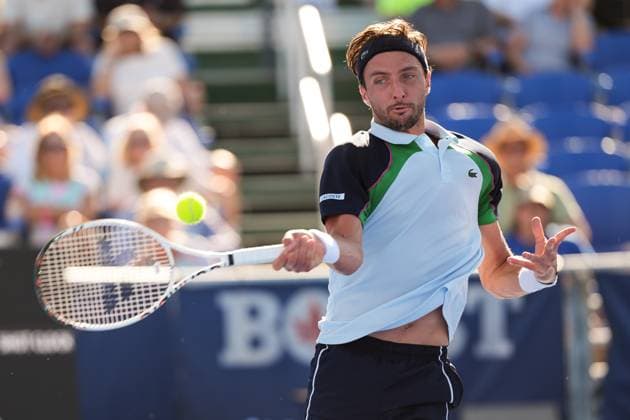February, 12- Delray Beach, FL: Arthur Rinderknech(FRA) in action here during the 2025 Delray Beach Open held at the Delray Beach Tennis Center in Delray Beach Florida. Copyright: xAndrewxPatronx xMediaPunchx