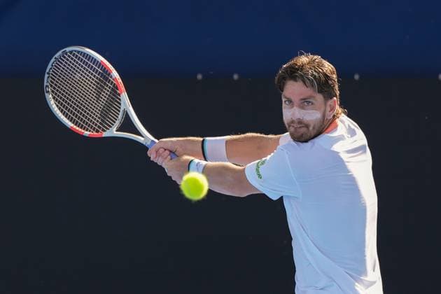 Sport Bilder des Tages February, 12- Delray Beach, FL: Cameron Norrie(GBR) in action here during the 2025 Delray Beach Open held at the Delray Beach Tennis Center in Delray Beach Florida. Copyright: xAndrewxPatronx xMediaPunchx