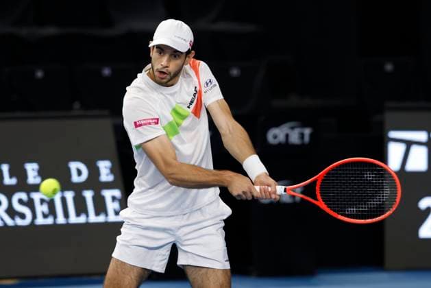TENNIS OPEN 13 PHOTOPQR LA PROVENCE PENNANT Franck ; Marseille ; 13 02 2025 ; Tennis : OPEN 13 Provence 2025 au Palais des sports de Marseille Nuno BORGES (POR) Open 13 Provence at the Palais des Sports in Marseille on February 13, 2025 Marseille Marseille France  Copyright: xPHOTOPQR LAxPROVENCE MAXPPPxPENNANTxFranckx 20250213PVL7852 20250213PVL7852