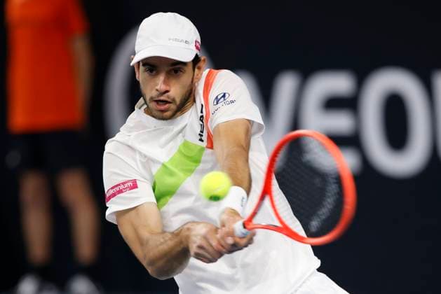 TENNIS OPEN 13 PHOTOPQR LA PROVENCE PENNANT Franck ; Marseille ; 13 02 2025 ; Tennis : OPEN 13 Provence 2025 au Palais des sports de Marseille Nuno BORGES (POR) Open 13 Provence at the Palais des Sports in Marseille on February 13, 2025 Marseille Marseille France  Copyright: xPHOTOPQR LAxPROVENCE MAXPPPxPENNANTxFranckx 20250213PVL7861 20250213PVL7861