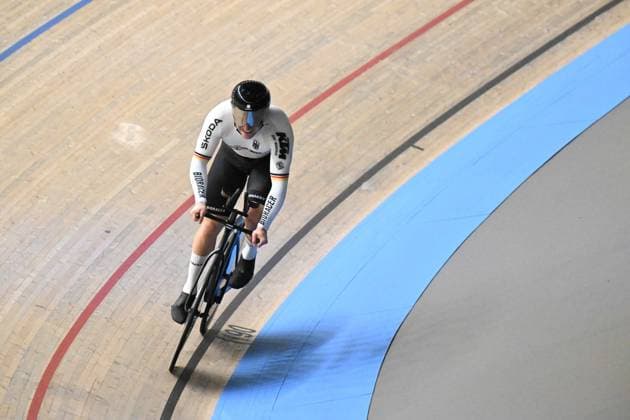 Radsport, Bahnrad-EM Zolder - Sprint Zeitfahren, Maximilian Dornbach holt Silber 13-02-2025 European Championships Elite Track; Giornata 02; 2025, Germany; Dornbach, Maximilian; Zolder Velodromo; 