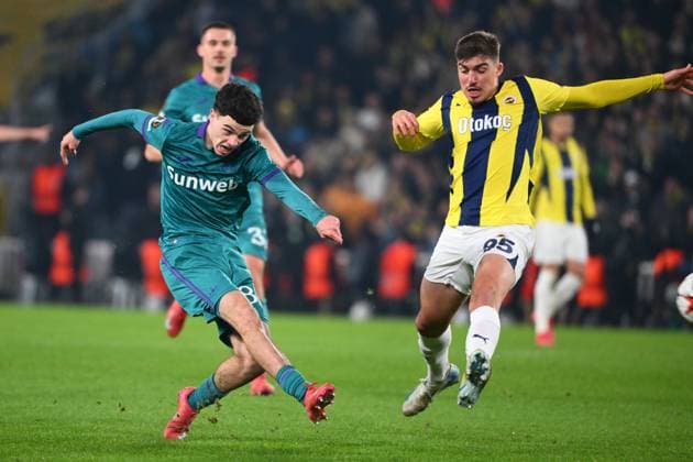 Fenerbahce v RSC Anderlecht - UEFA Europa League ISTANBUL, TURKEY - FEBRUARY 13 : Degreef Tristan midfielder of RSC Anderlecht in action during the UEFA Europa League 2024 25 knockout phase play-off match first round between Fenerbahce and RSC Anderlecht on February 13, 2025 in Istanbul, Turkey, 13 02 2025 Istanbul Turkey  Copyright: xVincentxKalutx