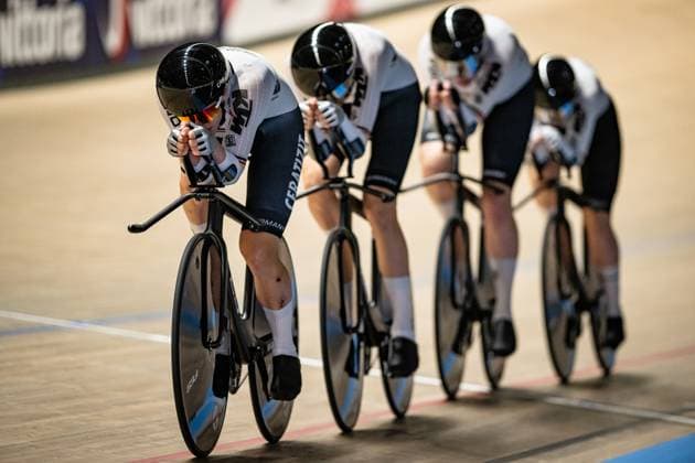 Cycling, European Track Cycling Championships Zolder - Womens team pursuit, Germany takes silver