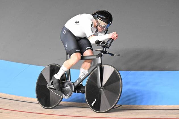 Radsport, Bahnrad-EM Zolder - Sprint Zeitfahren, Maximilian Dornbach holt Silber 13-02-2025 European Championships Elite Track; Giornata 02; 2025, Germany; Dornbach, Maximilian; Zolder Velodromo; 