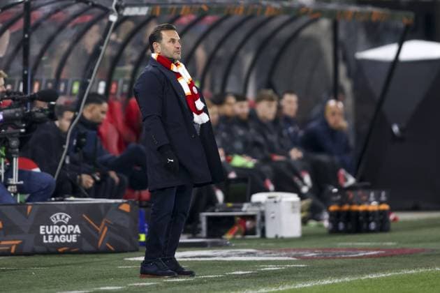 Fußball, EL, AZ Alkmaar - Galatasaray Istanbul ALKMAAR - 13-02-2025, AFAS Stadium. UEFA Europa League, season 2024 2025 Galatasaray coach Okan Buruk during the match AZ - Galatasaray. AZ - Galatasaray  x27847051x Copyright: