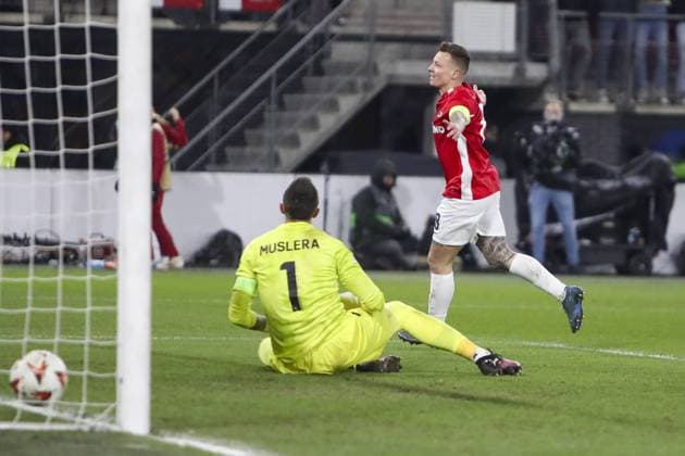 Fußball, EL, AZ Alkmaar - Galatasaray Istanbul ALKMAAR - 13-02-2025, AFAS Stadium. UEFA Europa League, season 2024 2025 AZ player Jordy Clasie scores 3-1 during the match AZ - Galatasaray. AZ - Galatasaray  x27847367x Copyright: