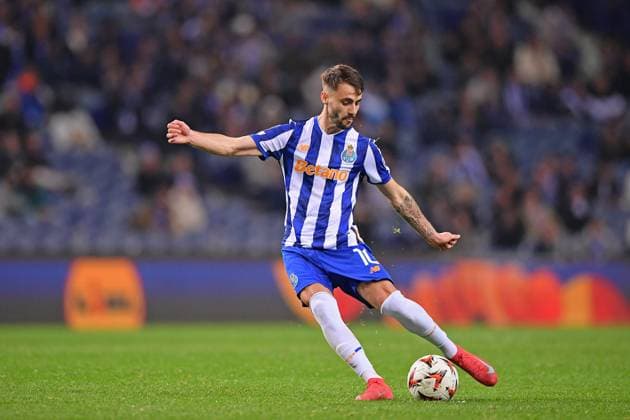 13th February 2025: Porto, Portugal: Dragao Stadium, UEFA Europa League 2024 2025, FC Porto versus Roma; Fabio Vieira of FC Porto during the Play-off first leg of UEFA Europa League 2024 2025 at Dragao Stadium in Porto on February 13, 2025.  ActionPlus12750255 DanielxCastro