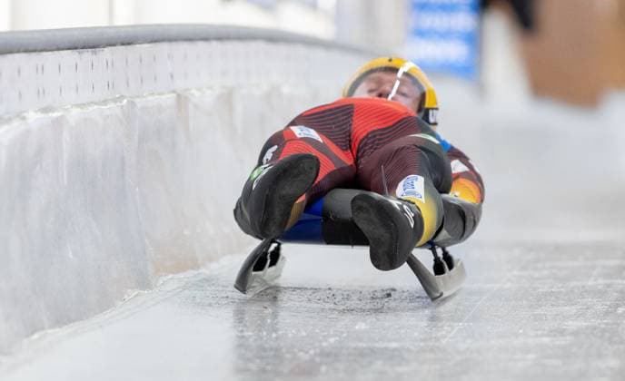 photographer FIL Michael Kristen 14 02 2025 8 FIL Eberspächer Luge World Cup, Olympic Sliding Center PyeongChang KOR , WC South Korea, Men™s Singles, training, picture Felix Loch GER