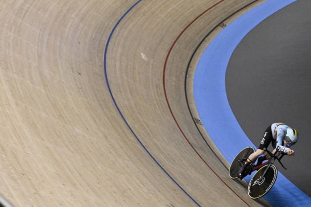 Sport Themen der Woche KW07 Belgian Thibaut Bernard pictured in action during the men s Individual Pursuit qualifications at the 2025 UEC Track Elite European Championships, in Heusden-Zolder, Belgium, Friday 14 February 2025. The European Championships take place from 12 to 16 February. DIRKxWAEM  x112440050x