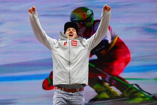 Alpine Skiing, World Championships Saalbach, Men, Giant Slalom, Award Ceremony