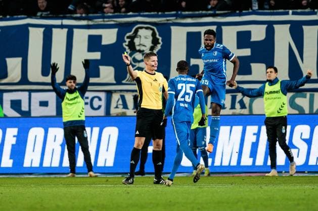 2 Soccer Bundesliga, 1 FC Magdeburg 1 FC Köln 14 02 2025 Cheers for 1 0 by Daniel Heber 1 FC Magdeburg, 15 2 Soccer Bundesliga, 1 FC Magdeburg 1 FC Köln, Magdeburg, Avnet Arena on 14 02 2025 DFL REGULATIONS PROHIBIT ANY USE OF PHOTOGRAPHS AS IMAGE SEQUENCES AND OR QUASI VIDEO Copyright: xBEAUTIFULxSPORTS Wunderlx