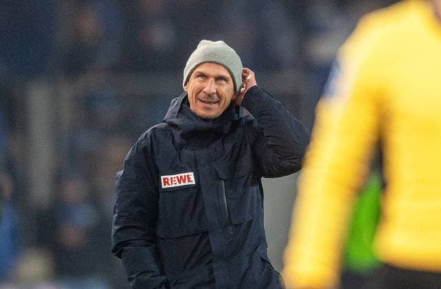 Soccer, Men, Season 2024 2025, 2 Bundesliga 22 Matchday , 1 FC Magdeburg 1 FC Köln, Coach Gerhard Struber 1 FC Köln , 14 02 2025, Copyright: xSebastianxRäppold MatthiasxKochx