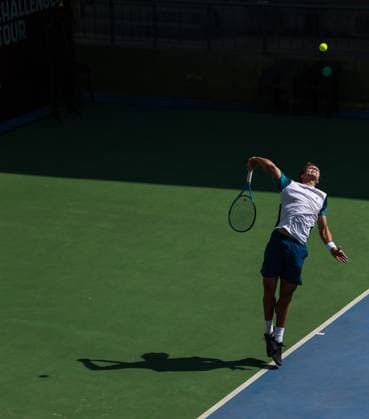 February 14, 2025, New Delhi, Delhi, India: Michael Geerts of Belgium during Quarter Finals of ATP, Tennis Herren Challenger Delhi Open 2025 between Kyrian Jacquet of France and Michael Geerts of Belgium at DLTA Complex, R K Khanna Tennis Stadium, New Delhi, India on 14 February 2025 New Delhi India - ZUMAd207 20250214_zsp_d207_143 Copyright: xAvijitxDasx