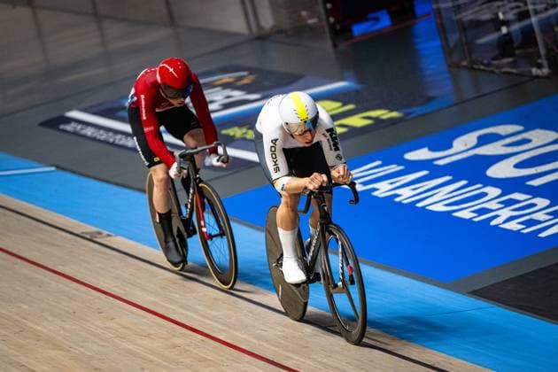 TEUTENBERG Tim Torn, LARSEN Niklas UEC Track Cycling European Championships Heusden Zolder 2025 TEUTENBERG Tim Torn GER Germany LARSEN Niklas DEN Denmark Landscape horizontal Landscape Event Event UEC Track Cycling European Championships 2025 Category Category Cycling Track Cycling European Championships Location Location Europe Belgium Heusden Zolder Discipline Omnium Category Elite Men Distance m Date Date 15 02 2025 Saturday Day 4