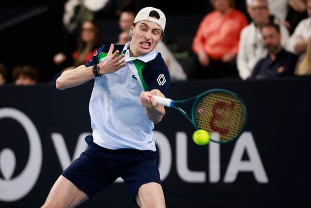 TENNIS OPEN 13 PHOTOPQR LA PROVENCE PENNANT Franck ; Marseille ; 15 02 2025 ; Tennis : OPEN 13 Provence 2025 au Palais des sports de Marseille 1 2 Finale Simple - Ugo HUMBERT (FRA) Open 13 Provence at the Palais des Sports in Marseille on February 15, 2025 Marseille Marseille France  Copyright: xPHOTOPQR LAxPROVENCE MAXPPPxPENNANTxFranckx 20250215PVL3142 20250215PVL3142
