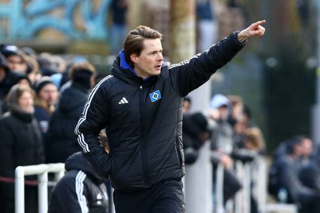 Lukas Pfeiffer Coach, Hamburger SV U19 Football I Juniors I U19 DFB Youth League I Season 2024 2025 I Main Round League A, Group C, Matchday 3 I Hamburger SV U19 Eintracht Frankfurt U19 I 15 02 2025 I Alexander Otto Academy