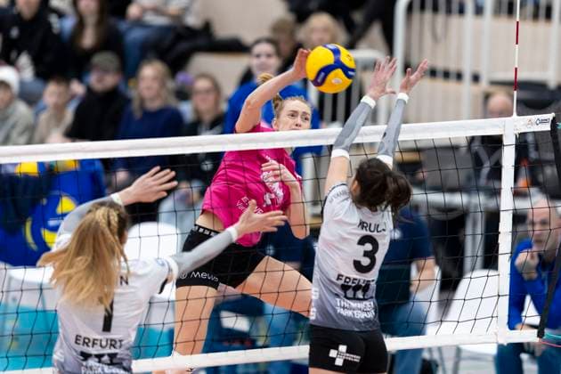 Volleyball, Women, Schwarz-Weiß Erfurt - VC Wiesbaden