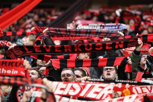 Fans of Bayer 04 Leverkusen at the match of the BL season 2024 25 Bayer 04 Leverkusen FC Bayern Munich Copyright Thomas Pakusch Copyright: Thomas Pakusch