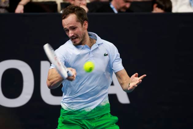 TENNIS OPEN 13 PHOTOPQR LA PROVENCE PENNANT Franck ; Marseille ; 15 02 2025 ; Tennis : OPEN 13 Provence 2025 au Palais des sports de Marseille 1 2 Finale Simple - Daniil MEDVEDEV (RUS) Open 13 Provence at the Palais des Sports in Marseille on February 15, 2025 Marseille Marseille France  Copyright: xPHOTOPQR LAxPROVENCE MAXPPPxPENNANTxFranckx 20250215PVL3532 20250215PVL3532