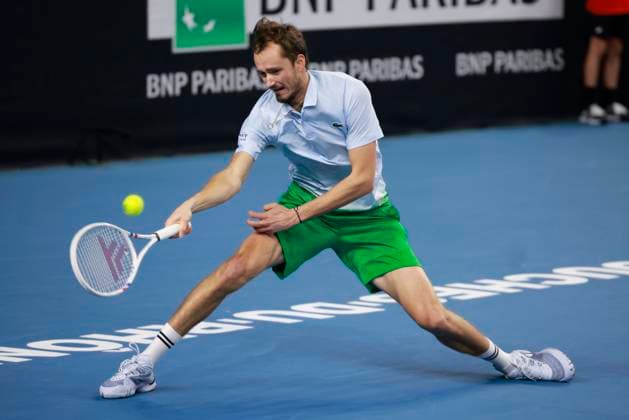 TENNIS OPEN 13 PHOTOPQR LA PROVENCE PENNANT Franck ; Marseille ; 15 02 2025 ; Tennis : OPEN 13 Provence 2025 au Palais des sports de Marseille 1 2 Finale Simple - Daniil MEDVEDEV (RUS) Open 13 Provence at the Palais des Sports in Marseille on February 15, 2025 Marseille Marseille France  Copyright: xPHOTOPQR LAxPROVENCE MAXPPPxPENNANTxFranckx 20250215PVL3536 20250215PVL3536