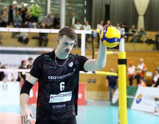 Georg HOBERN Haching , He Volleyball Bundesliga 2024 25, TSV Haching Muenchen vs Berlin Recyclin Volleys, Geothermie Arena, Unterhaching, 15 02 25 Copyright: WolfgangxFehrmann