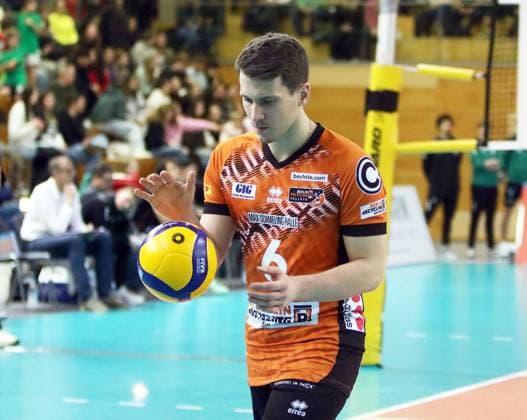 Johannes TILLE Berlin , He Volleyball Bundesliga 2024 25, TSV Haching Muenchen vs Berlin Recyclin Volleys, Geothermie Arena, Unterhaching, 15 02 25 Copyright: WolfgangxFehrmann