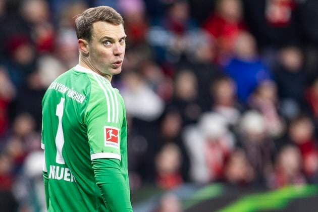 Manuel Neuer FC Bayern München, 1 Leverkusen, Soccer 1 Bundesliga 22 Matchday, Matchday 22, Bayer 04 Leverkusen FC Bayern München, 15 02 2024, BayArena, Leverkusen DFL regulations prohibit any use of photographs as image sequences and or quasi video Â