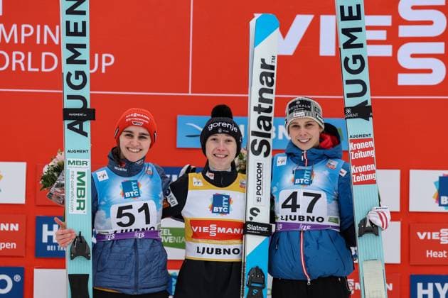 Ski Jumping, Women, WC Ljubno - Award Ceremony