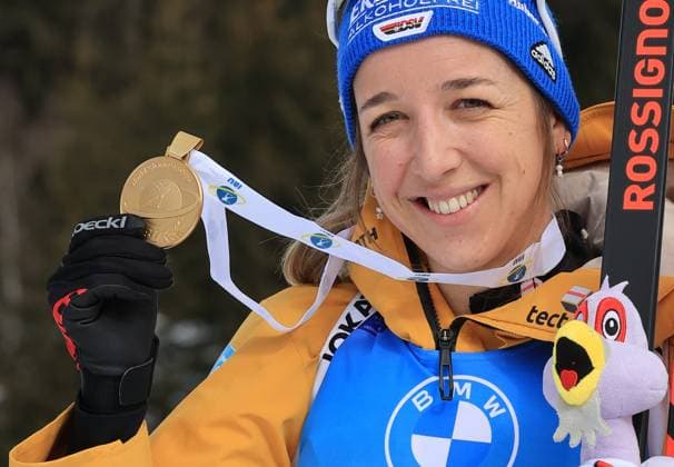 Bilder des Jahres 2025, Sport 02 Februar Sport Themen der Woche KW07 Sport Bilder des Tages Biathlon World Championships Lenzerheide 2025 IBU Pierre Teyssot MAXPPP ; Biathlon World Championships Lenzerheide 2025 IBU . Lenzerheide, Switzerland on February 16, 2025. Women 10 km Pursuit. Franziska Preuss (GER) Pierre Teyssot Maxppp Lenzerheide Lenzerheide Grisons Switzerland  Copyright: xMAXPPPxPierrexTeyssotx TEP65679 TEP65679