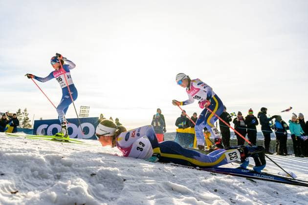 Bilder des Jahres 2025, Sport 02 Februar Sport Themen der Woche KW07 Sport Bilder des Tages 250216 Vilma Nissinen of Finland, Evelina Crusell of Sweden and Lisa Ingesson of Sweden competes in the women s 20 km mass start during the FIS Cross-Country World Cup on February 16, 2025 in Falun. Photo: Simon Hastegard BILDBYRAN kod SH SH0590 skidor cross-country skiing langrenn världscupen fis cross country world cup masstart mass start fis cross-country world cup dam bbeng sweden sverige *** 250216 Vilma Nissinen of Finland, Evelina Crusell of Sweden and Lisa Ingesson of Sweden competes in the women s 20 km mass start during the FIS Cross Country World Cup on February 16, 2025 in Falun Photo Simon Hastegard BILDBYRAN kod SH SH0590 skidor cross country skiing langrenn världscupen fis cross country world cup masstart mass start fis cross country world cup dam bbeng sweden sverige  Copyright: SIMONxHASTEGARD BB250216SH097