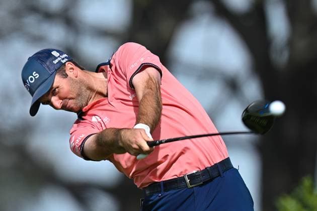 February 16, 2025: Denny McCarthy tees off on the 5th hole during the final round of the Genesis Invitational on Torrey Pines South Course in San Diego, California. CSM San Diego USA - ZUMAc04_ 20250216_zma_c04_010 Copyright: xJustinxFinex