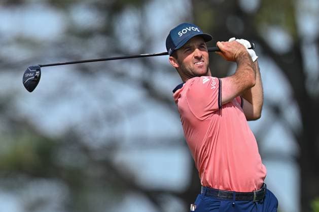 February 16, 2025: Denny McCarthy tees off on the 5th hole during the final round of the Genesis Invitational on Torrey Pines South Course in San Diego, California. CSM San Diego USA - ZUMAc04_ 20250216_zma_c04_025 Copyright: xJustinxFinex
